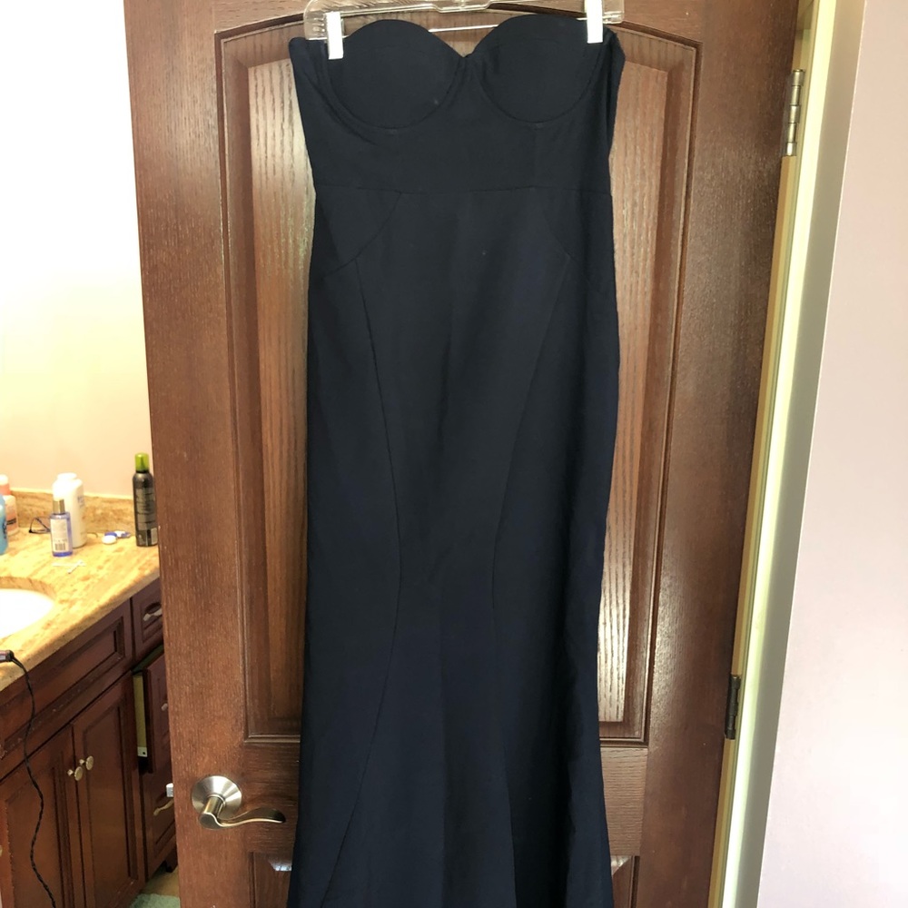 Strapless gown